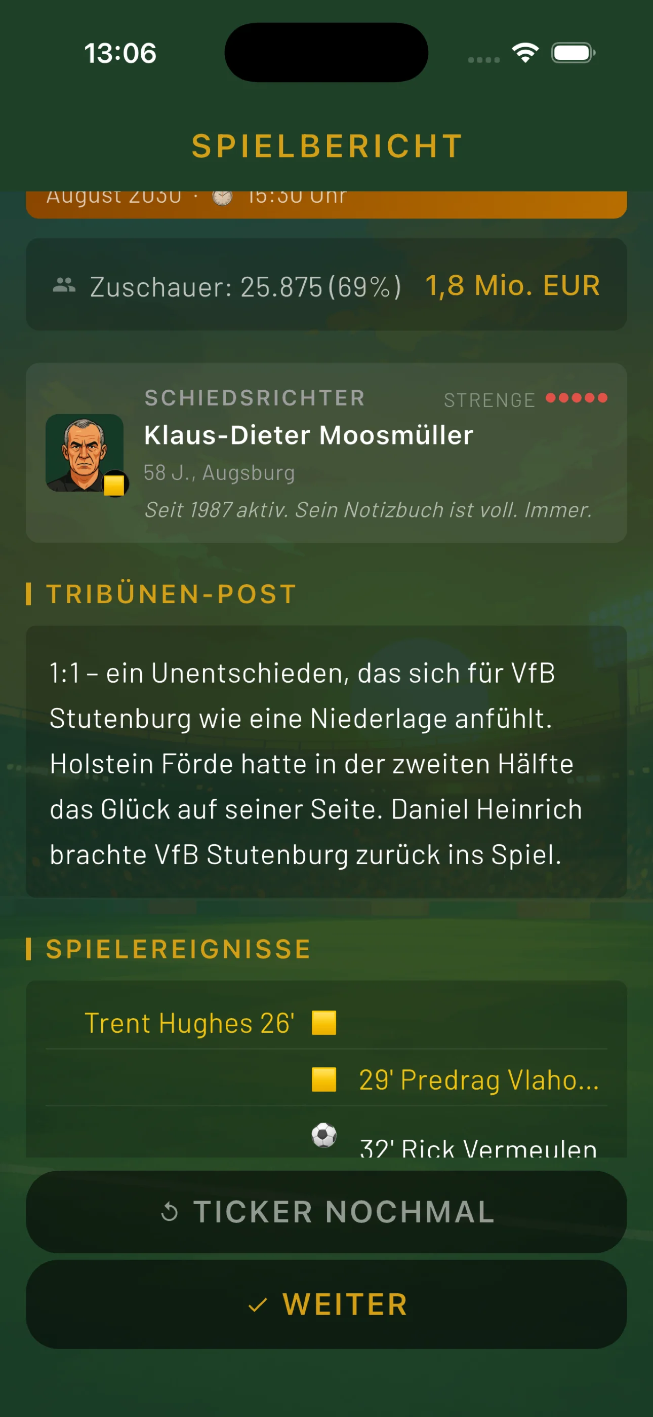 Anpfiff — Spielbericht als Zeitung wie in den 90ern