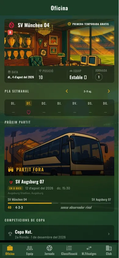 Anpfiff — despatx i jornada