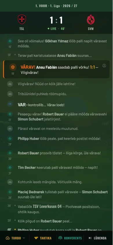 Anpfiff — mängu tekstipõhine otseülekanne