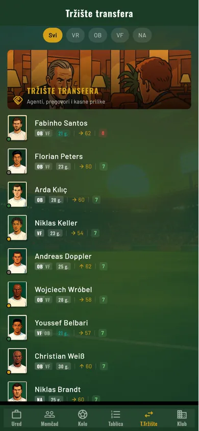 Anpfiff — transferno tržište